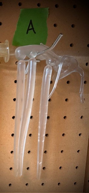 MAT-001 Brand A clear plastisol closeup