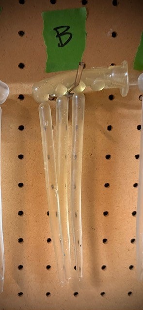 MAT-001 Brand B clear plastisol closeup